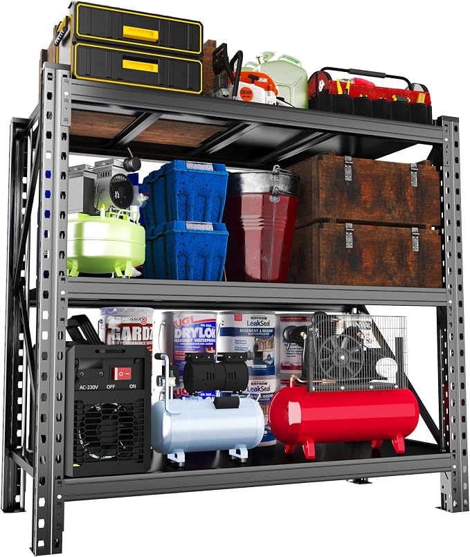 Heavy Duty Garage Shelving Units, 5000LBS Deep Storage Shelves, Adjustable by Beaunatixx