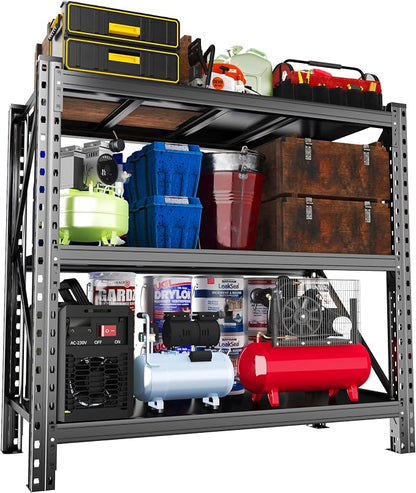 Heavy Duty Garage Shelving Units, 5000LBS Deep Storage Shelves, Adjustable by Beaunatixx