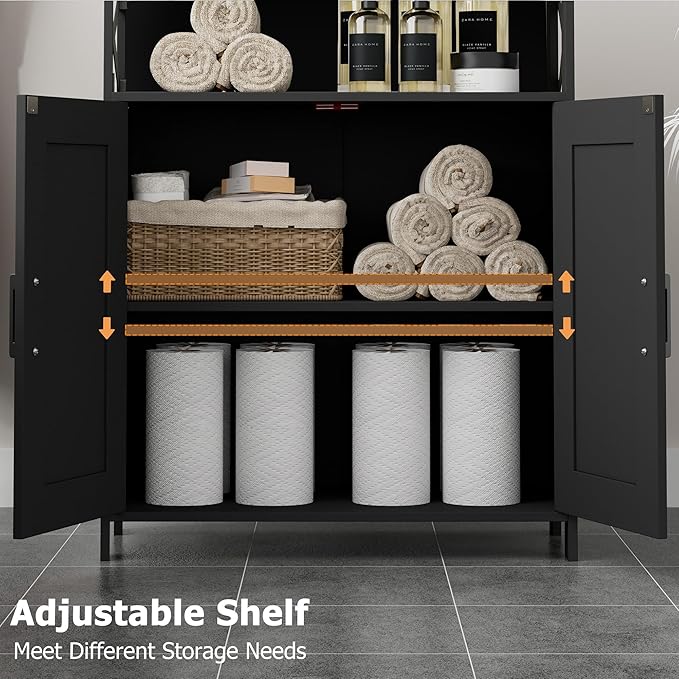 Homhedy Farmhouse Bathroom Storage Cabinet - Image 4
