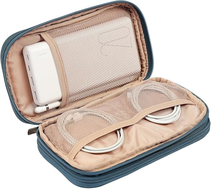NISHEL Travel Cord Organizer Case, Double Layers Tech Electronic Bag, Essentials - Image 4