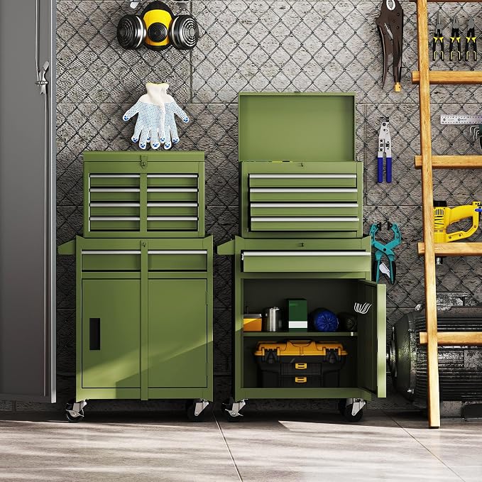 Goplus Tool Chest, 5 Drawers Rolling Tool Cabinet - Image 2