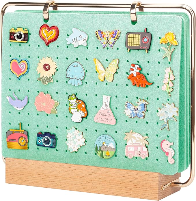PACMAXI Pin Display Organizers, Brooch Pin Holder, Enamel Pin Display Pages by PACMAXI