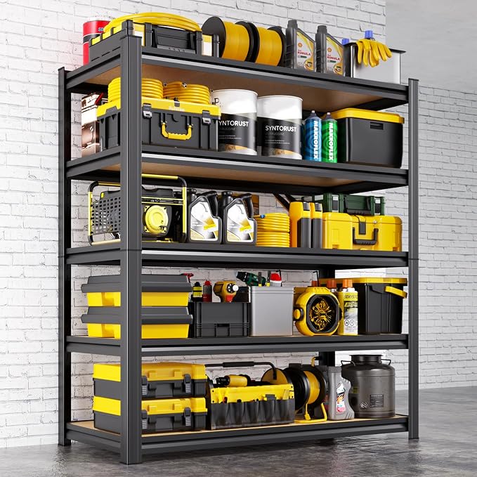 71.2"H-35.4"W Garage Shelving Heavy Duty Storage Shelves, Metal Adjustable by Unknown