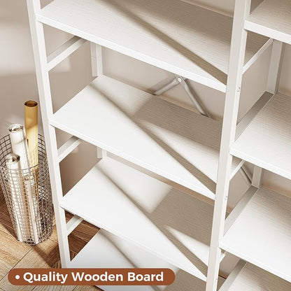SUPERJARE Triple Bookshelf, Bookcase - Image 5