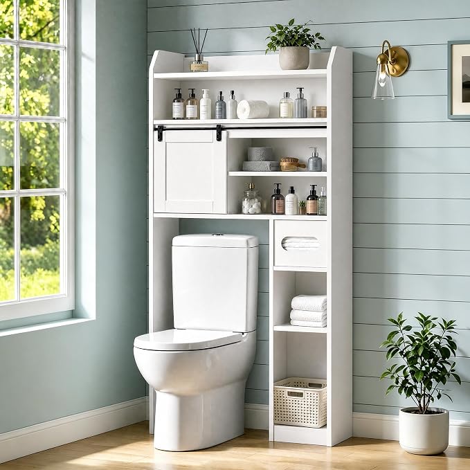 VECELO Over The Toilet Storage Cabinet by VECELO