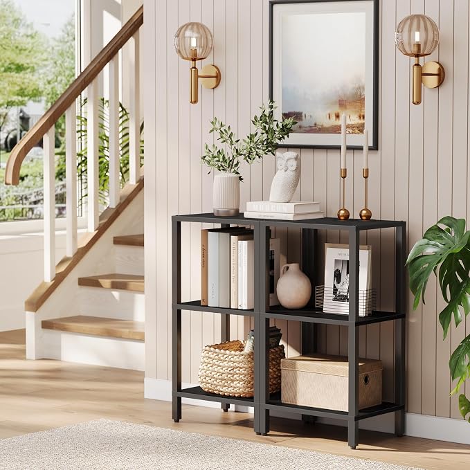 TUTOTAK Bookshelf, 6-Tier Tall Narrow Book Shelf - Image 4