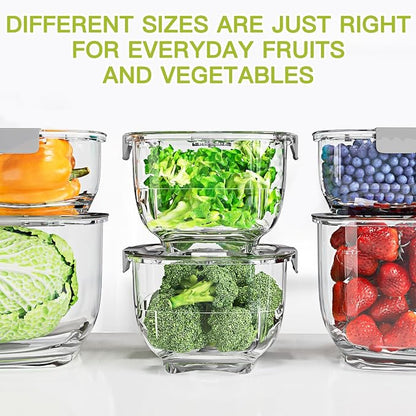LUXEAR Fresh Produce Vegetable Fruit Storage Containers 3Piece Set, BPA-free - Image 8