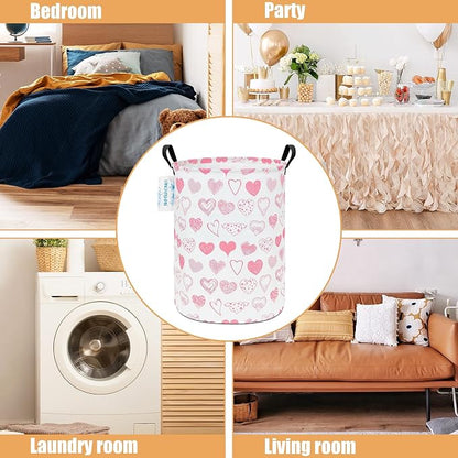 LANGYASHAN Laundry Basket Canvas Fabric Collapsible Organizer Basket - Image 3