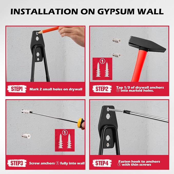 20 Pack Heavy Duty Garage Storage Hooks - Image 7