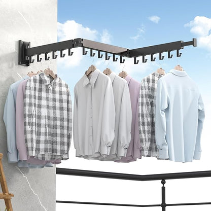 Clothes Drying Rack Wall Mounted, Laundry Rack Wall Wount, Drying Rack Clothing - Image 3