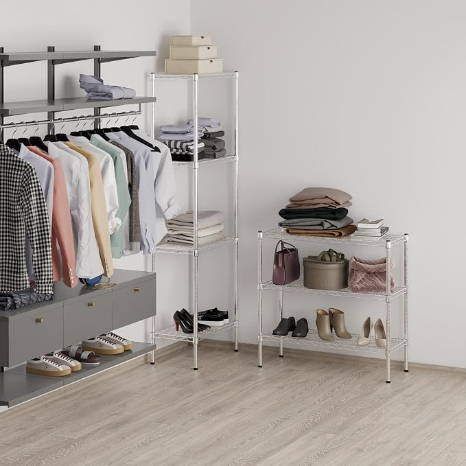 14" Deep x 36" Wide x 34" Height Wire Shelving Kit | 3-Tier | NSF Commercial - Image 7