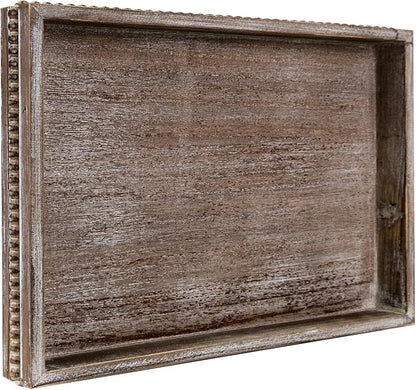 Wooden Decorative Tray, Rectangular Serving Tray by CEDARLUX