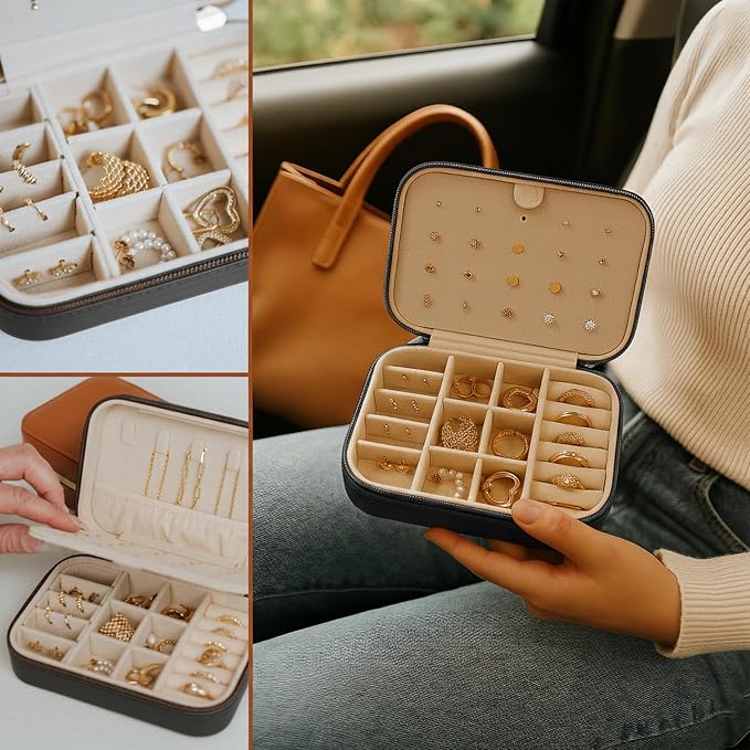 Small Travel Jewelry Box Organizer - Image 5