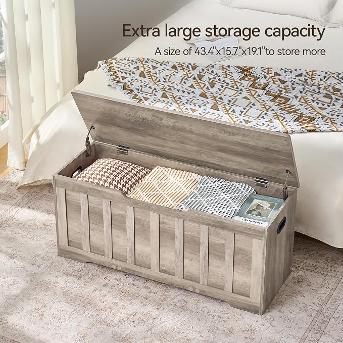 VANKILEY 43.3" Storage Chest Extra Large, Storage Trunk - Image 5
