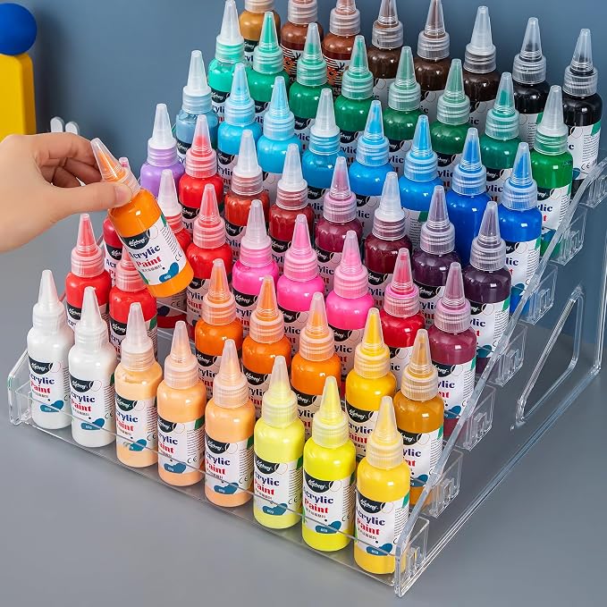 Acrylic Paint Organizer, Painting Bottle Holder, Acrylic Paint Storage Organizer - Image 5