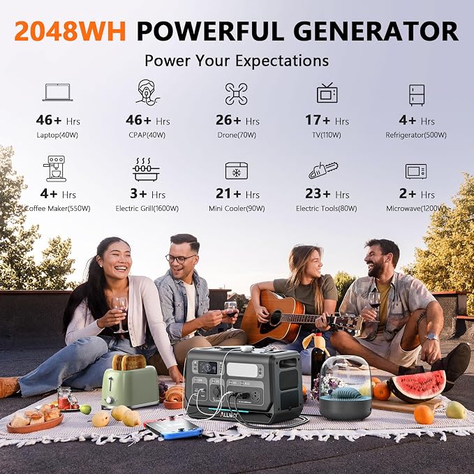 ALLWEI Solar Generator 2400W - Image 3