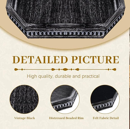 MAONAME Wood Serving Tray, Farmhouse Wooden Tray - Image 3