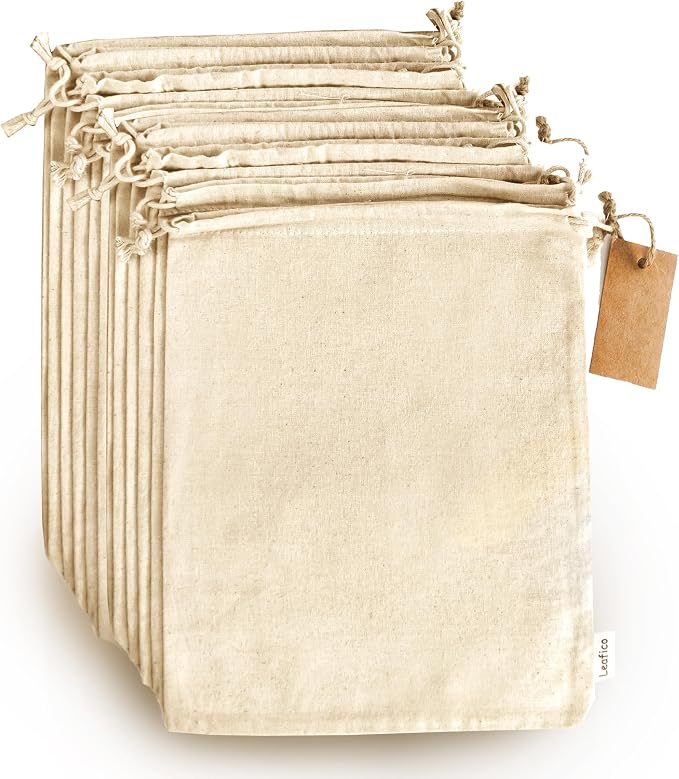 LEAFICO Organic Cotton Produce Bags by Leafico