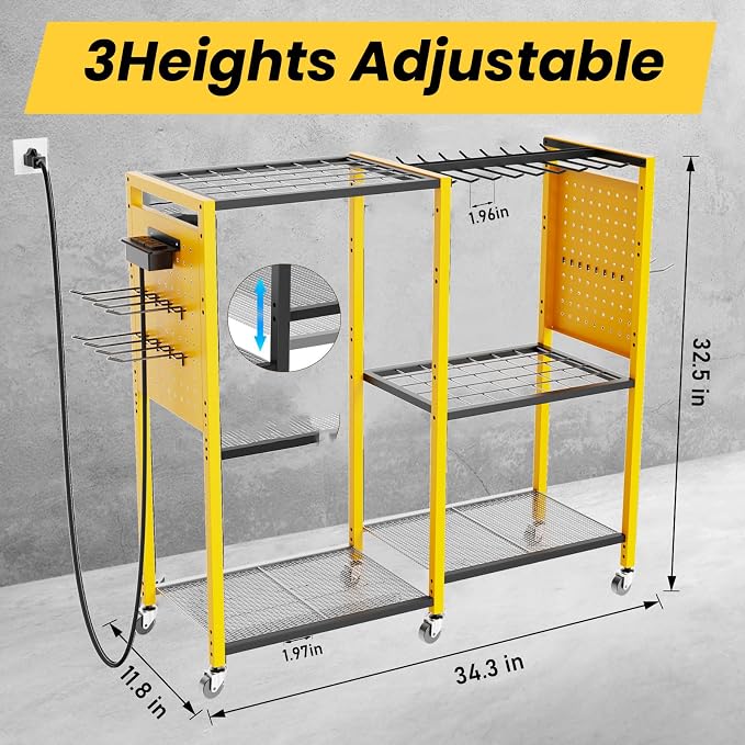 Heavy-Duty Power Tools Organizer Cart - Image 2