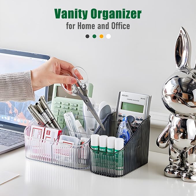 Green Makeup Organizer, Makeup Brush Holder 8 Cups - Image 5