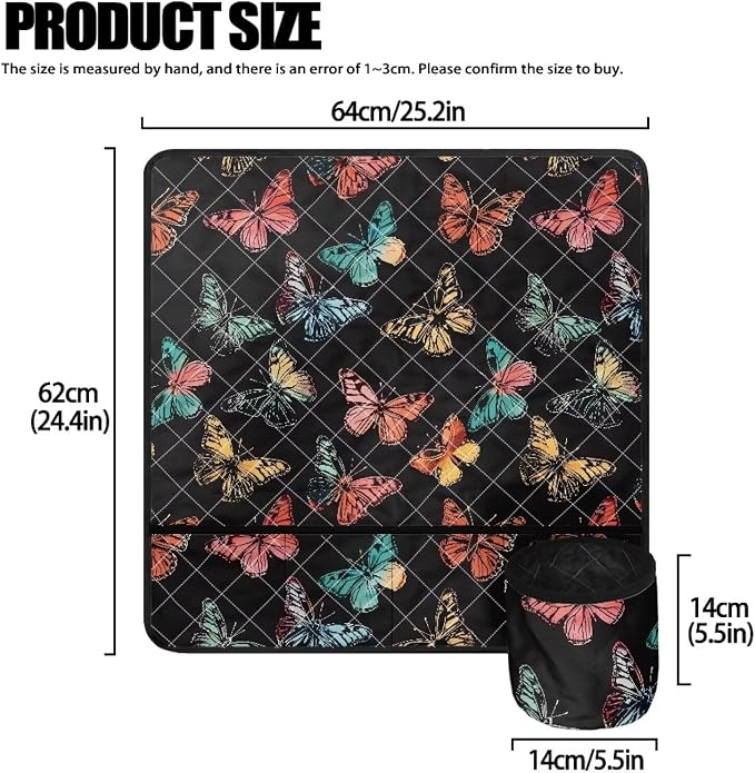 Butterfly Sewing Machine Mat Sewing Machine Carrying Pad Thread Holder Foldable - Image 4