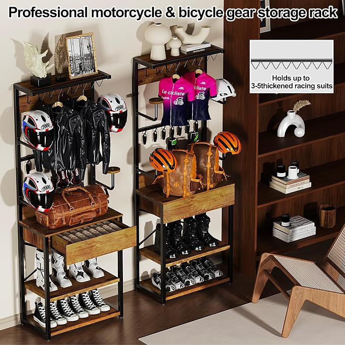 Motorcycle Helmet Holder Floor Standing, Sports Helmets, Boots & Accessories - Image 4