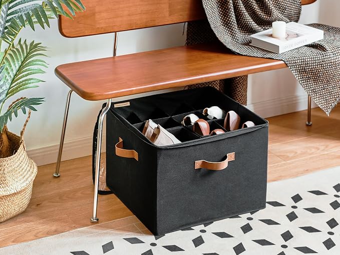 StorageWorks Shoe Organizer for Closet, Fits up to 16 Pairs, Shoe Cubby Storage - Image 7