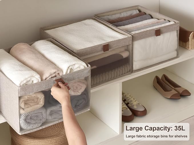 StorageWorks Closet Storage Bins, Extra Large Storage Baskets - Image 2