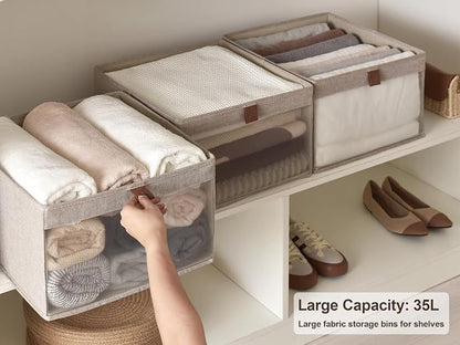 StorageWorks Closet Storage Bins, Extra Large Storage Baskets - Image 2