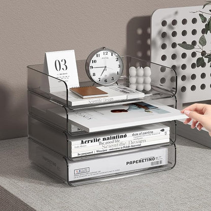 4-Tier Acrylic Paper Tray Organizer - Image 2