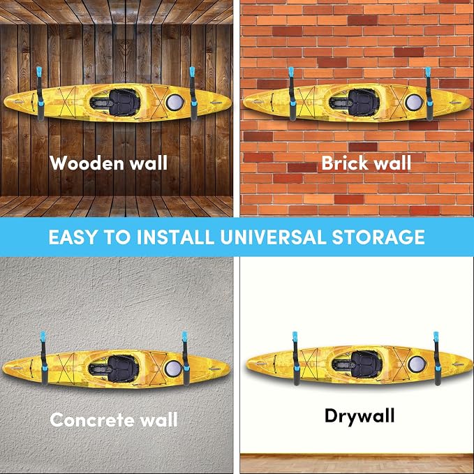 Kayak Storage Rack, Kayak Rack for Garage, Kayak Wall Mount Kayak Wall Rack - Image 6