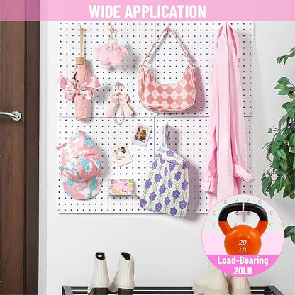 HUHOLE Pegboard Hooks 2 Inch 50PC, Fit 1/4" or 1/8" Pegboard, Ideal Peg Board - Image 7