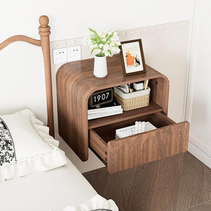 Floating Nightstand Set of 2, Small Night Stand - Image 3