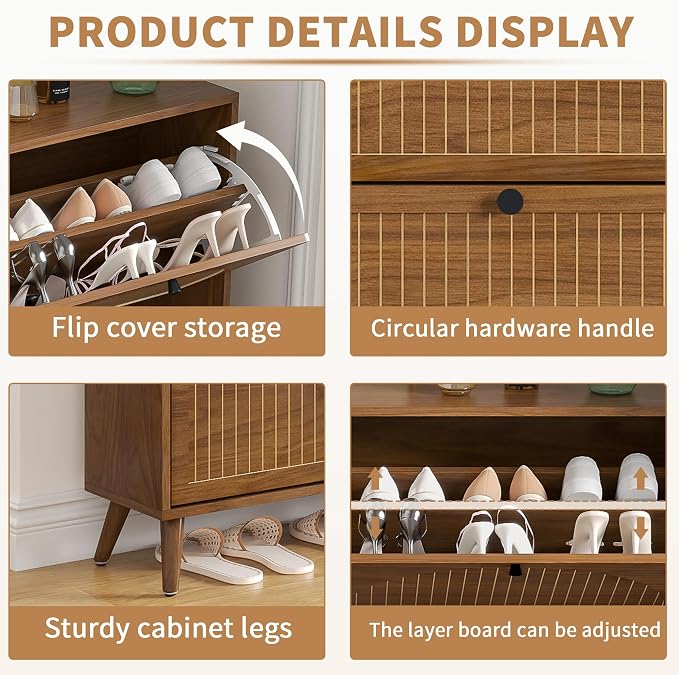 Fsbecl Shoe Storage Cabinet for Entryway - Image 4