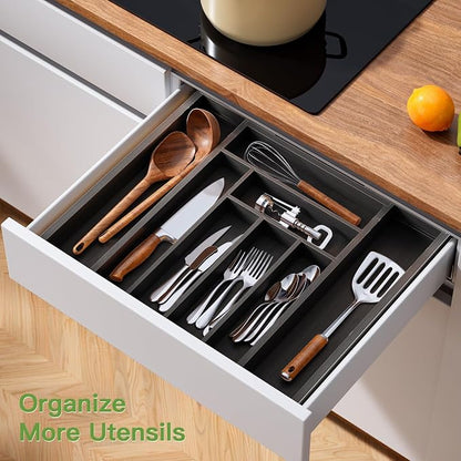 Pipishell Bamboo Expandable Drawer Organizer - Image 6