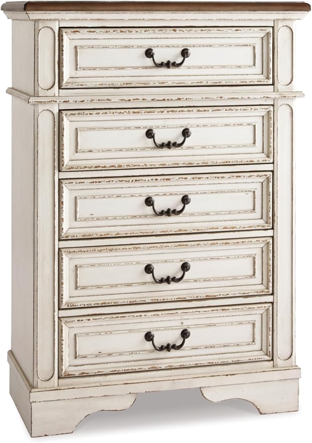 Signature Design by Ashley Realyn Vintage 5 Drawer Chest by SignatureDesignbyAshley