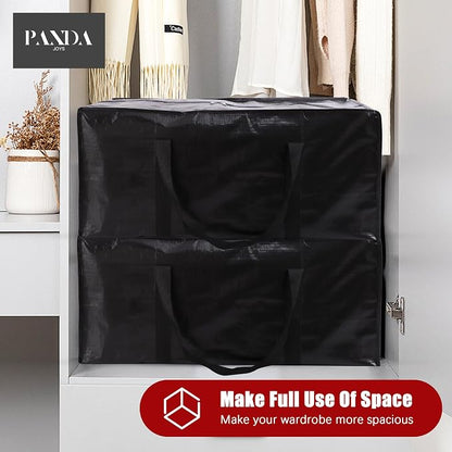 Extra Large Moving Bags with Zippers & Carrying Handles, Heavy-Duty Storage Tote - Image 7