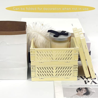 6 Pack Mini Foldable Small Plastic Baskets - Image 7