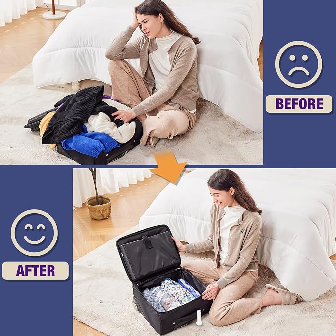 Travel Vacuum Bags with Electric Pump, Vacuum Travel Bags - Image 5