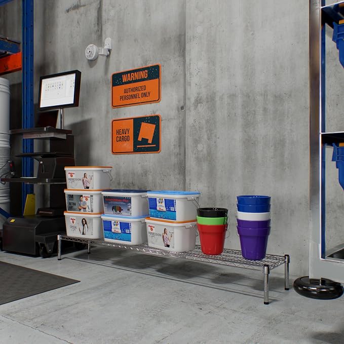 14" Deep x 72" Wide x 8" Height 1-Tier Wire Shelving Kit | NSF Commercial - Image 7