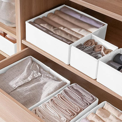 Criusia 6 Pack Clothes Drawer Organizer, Fabric Foldable Closet Dresser Drawer - Image 6