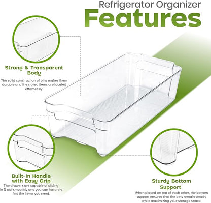 Utopia Home - Fridge & Refrigerator Organizer Bins, Kitchen Cabinets & - Image 6
