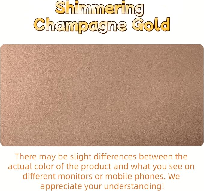 Bloss Gold Desk Mat 31.5x15.7 Inches, Desk Matt - Image 8