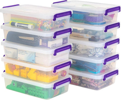 IRIS USA 3 Qt. Plastic Craft Storage Container Bins - Image 8