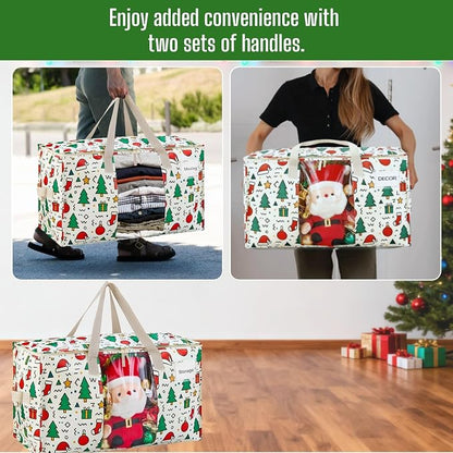 VENO 4 Pack Moving Bags, Large Christmas Storage Bins - Image 5