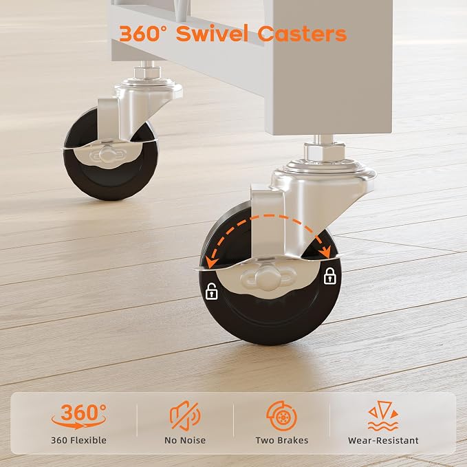 Fenbeli Foldable Shelves with Wheels - Image 6