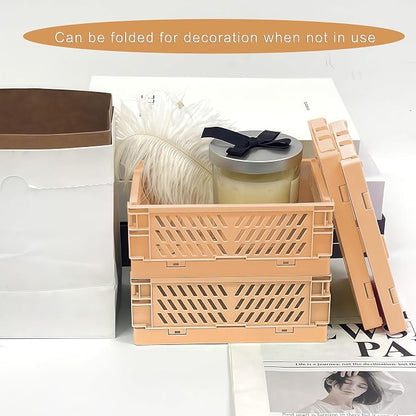 6 Pack Mini Foldable Small Plastic Baskets - Image 7