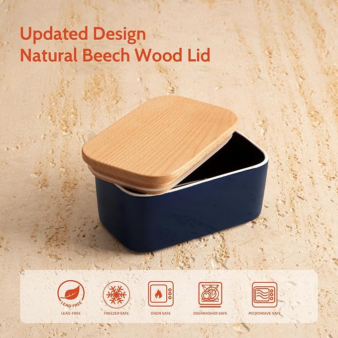 Sweese Large Butter Dish with Lid - Image 6