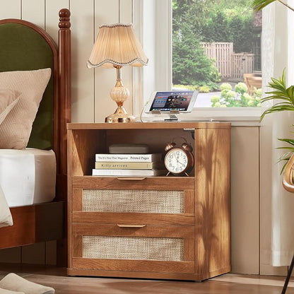 LEYAOYAO Rattan Night Stand - Image 3