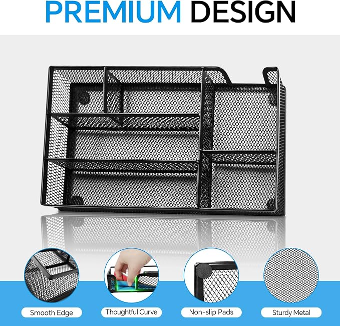 Desk Drawer Organizer, Office Drawer Divider Organizer Tray - Image 3